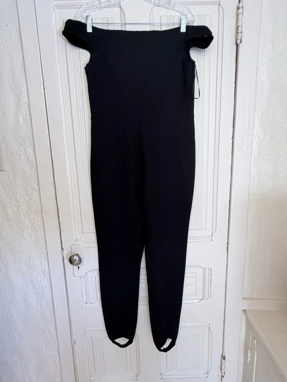 Reformation Ryder Knit Jumpsuit Size: X-Large in Black